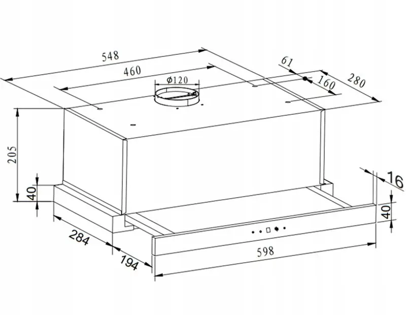 Hota incorporabila Amica OTP6541BG (Black) - 2