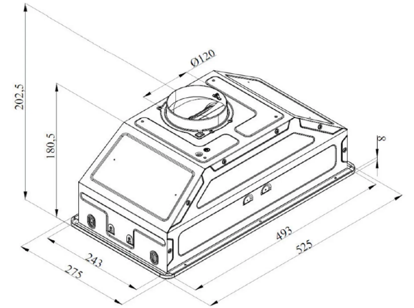 Hota incorporabila Vivax CHO-60BI100T B (Black)