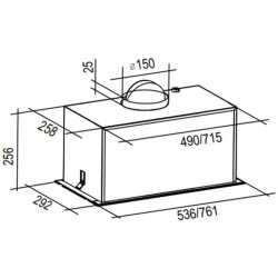 Hota incorporabila Backer ASTRO1500DCM 60 BL (Black) Thumb