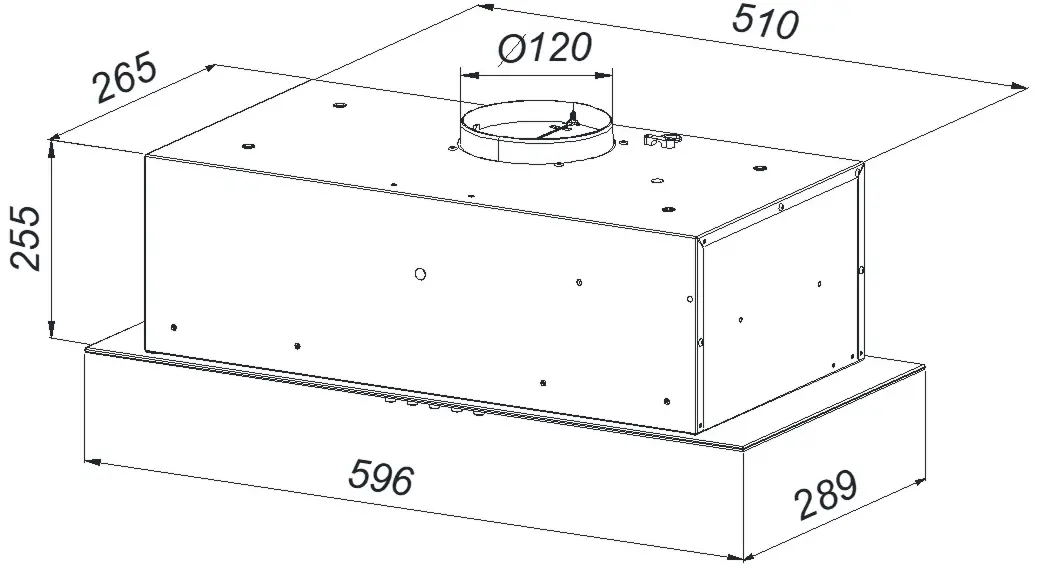 Hota incorporabila Backer Faust 60 Touch BL (Black)