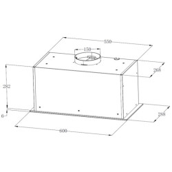 Hota incorporabila Backer HIPER60 1200 BL LED (Black) Thumb
