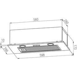 Встраиваемая вытяжка Berdsen BE-50 (Inox) Thumb