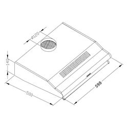 Встраиваемая вытяжка Berdsen BE-60-LW (Black) Thumb