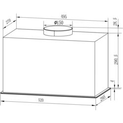 Встраиваемая вытяжка Berdsen BT-239 (Black) Thumb