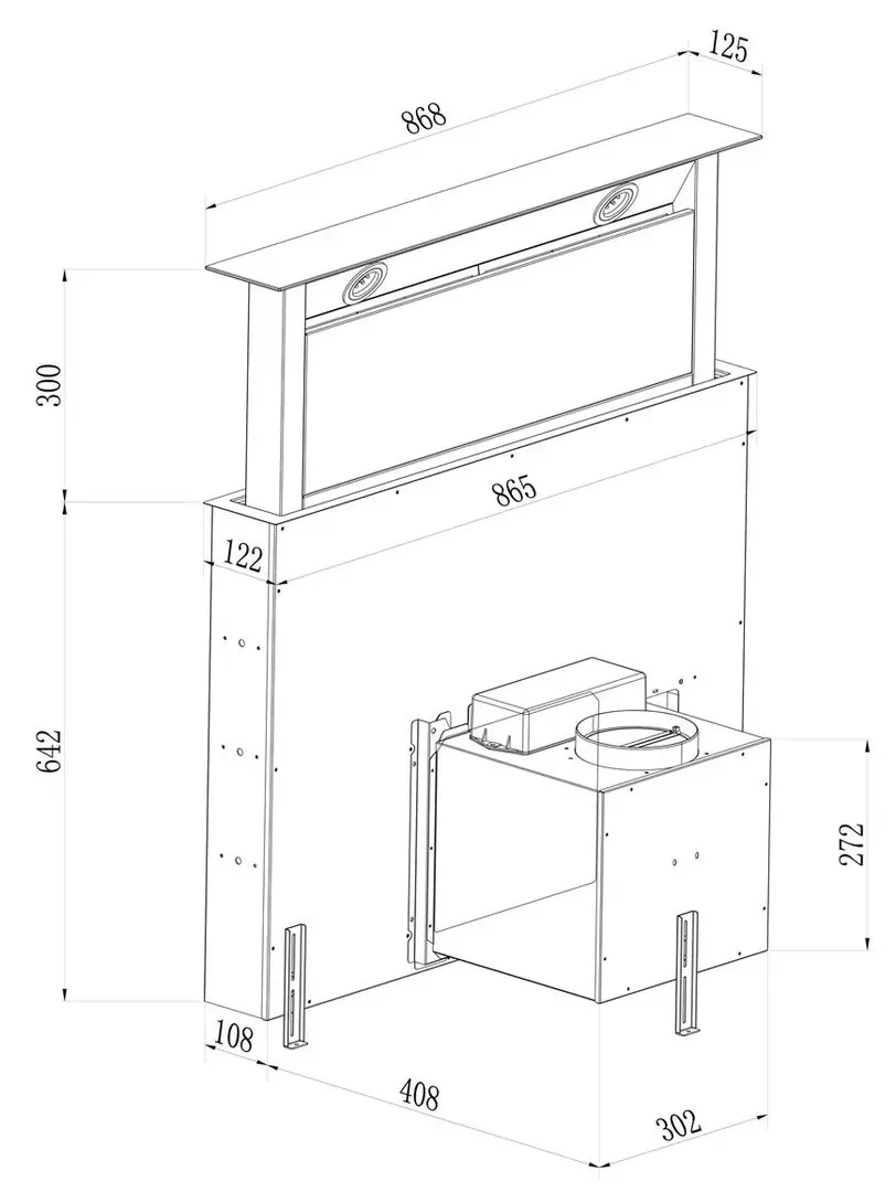 Встраиваемая вытяжка Berdsen BT-290 (Black)