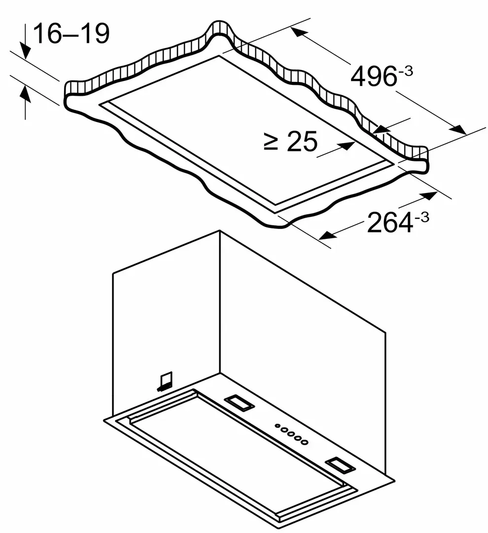 Встраиваемая вытяжка Bosch DLN56AC50 (Inox)