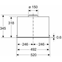 Встраиваемая вытяжка Bosch DLN56AC50 (Inox) Thumb