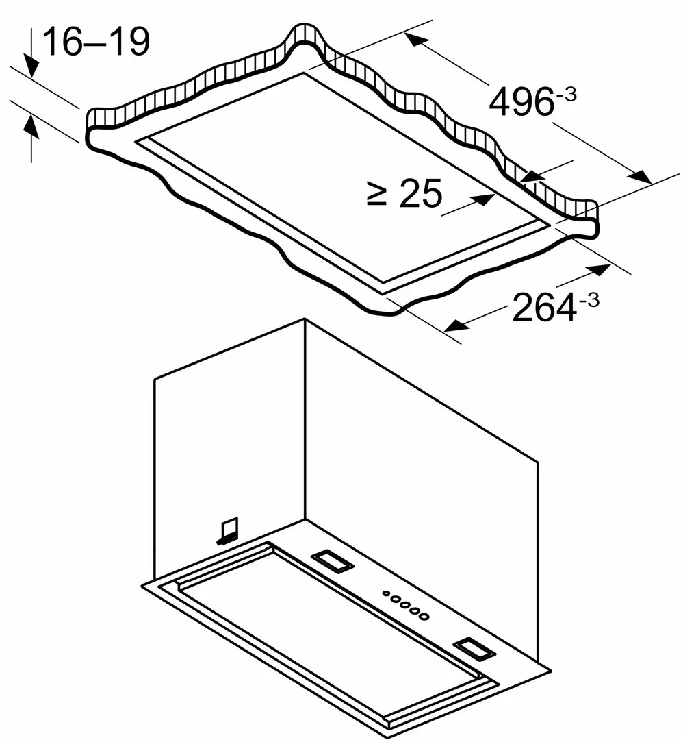 Встраиваемая вытяжка Bosch DLN56AC60 (Black)