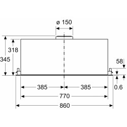 Встраиваемая вытяжка Bosch DLN87AC50 (Inox) Thumb