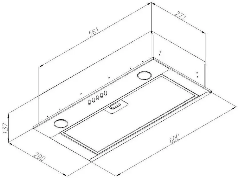 Hota incorporabila Ciarko SL-BOX 60 (Black) - 4