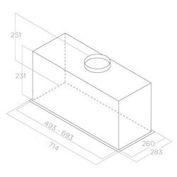 Hota incorporabila Elica FOLD BL/A/72 (Black) Thumb