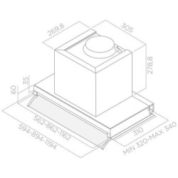 Hota incorporabila Elica Iconic Boxin Plus IXGL/A/90 (White) Thumb