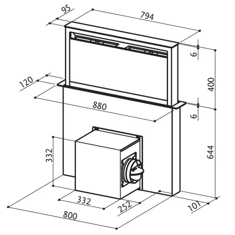 Встраиваемая вытяжка Faber Fabula EVO+WH A90 (White)