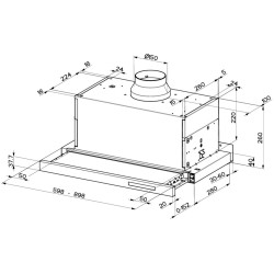 Hota incorporabila Faber Maxima NG Touch EV8 LED X A60 (Inox) Thumb