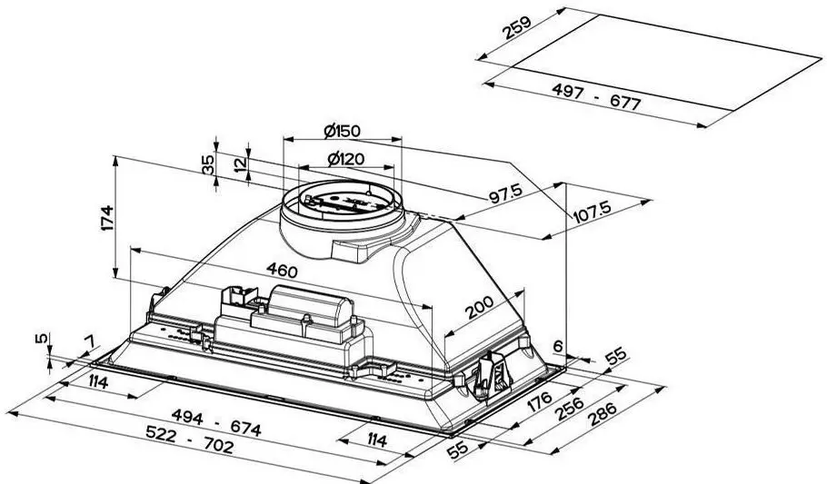 Вытяжка Faber B 305.0599.308 (Grey)