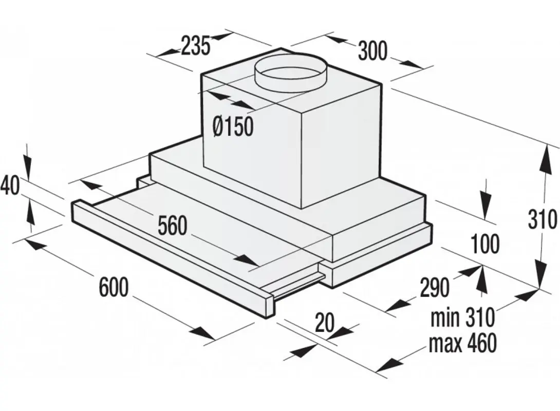 Встраиваемая вытяжка Gorenje BHP623E13X (Inox)
