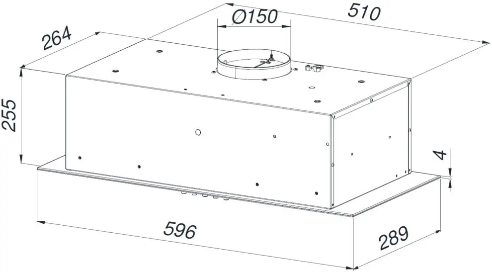Встраиваемая вытяжка Maan Ares 60 Soft Touch (Black)
