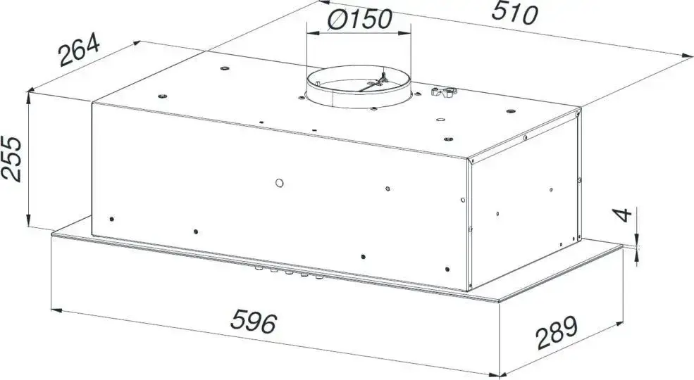 Встраиваемая вытяжка Maan Ares M 60 (Inox/Black)