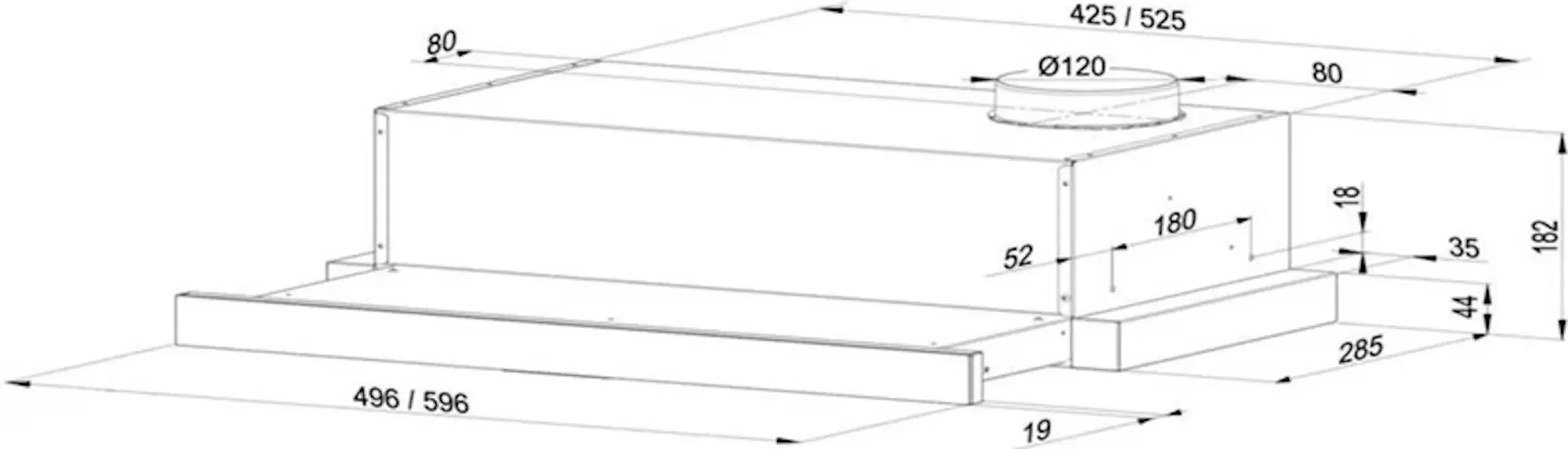 Встраиваемая вытяжка Maan Corona 2 G 50 (Black)