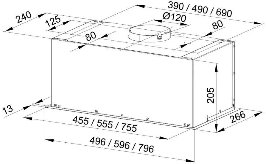 Встраиваемая вытяжка Maan Fiugi L 60 (White)