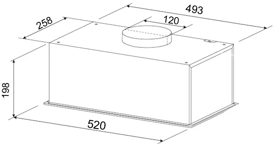 Встраиваемая вытяжка Mastercook Bora 850(52) Sensor FG BL LED (Black)