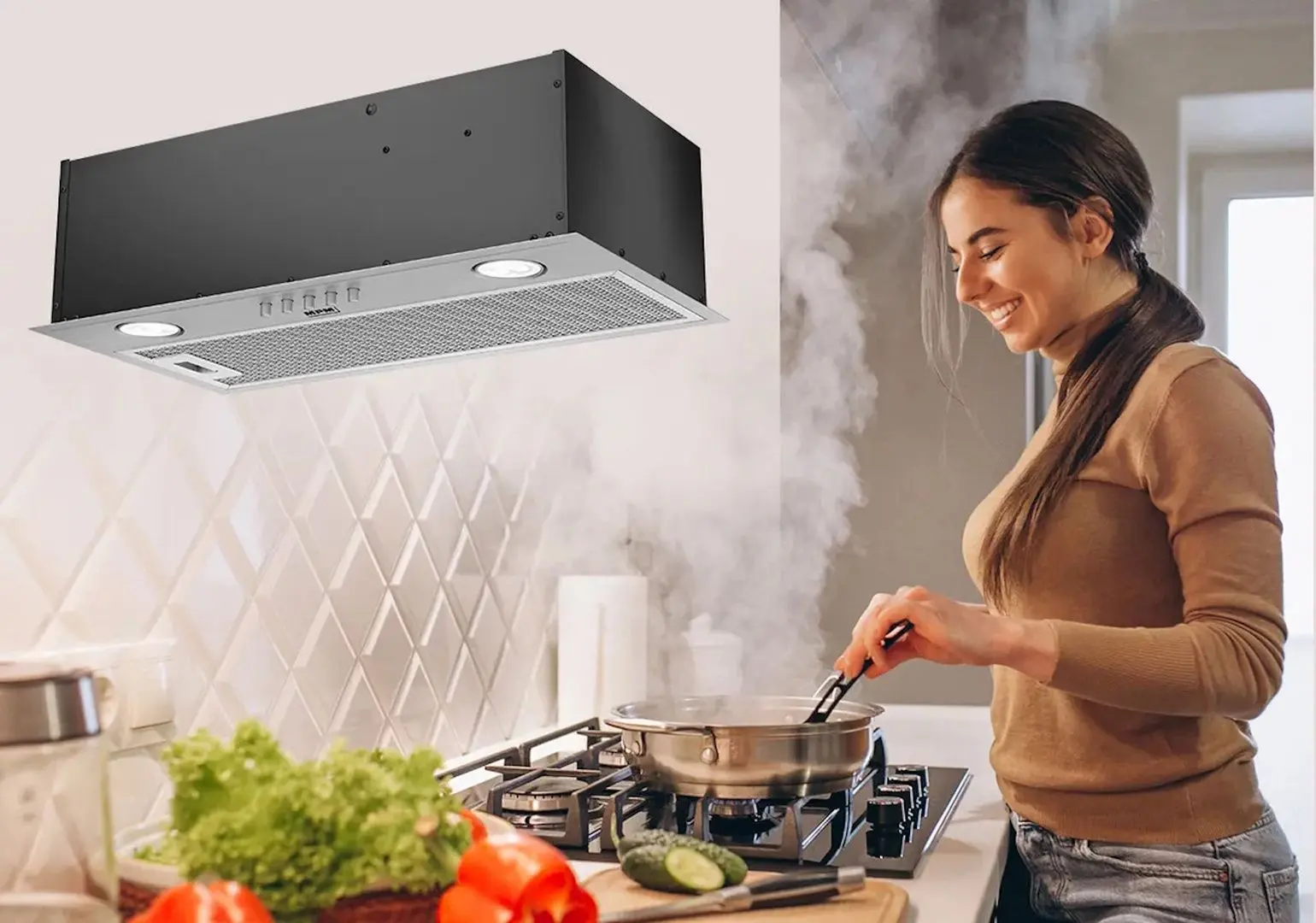 Hota incorporabila MPM 60-OW-01N (Inox) - 4