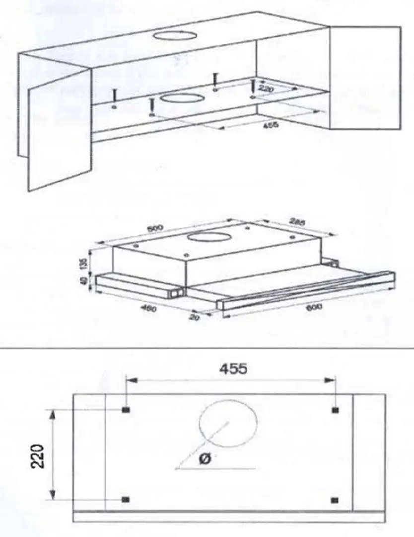 Встраиваемая вытяжка Snaige SNH-SL602M GL (Silver)