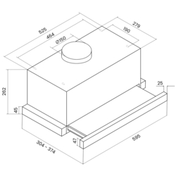 Встраиваемая вытяжка Starcrest STH-550BK (Inox/Black) Thumb