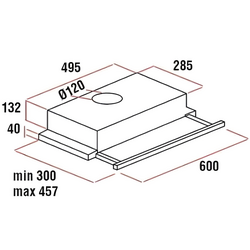 Встраиваемая вытяжка Studio Casa Alizee 60 X (Inox) Thumb