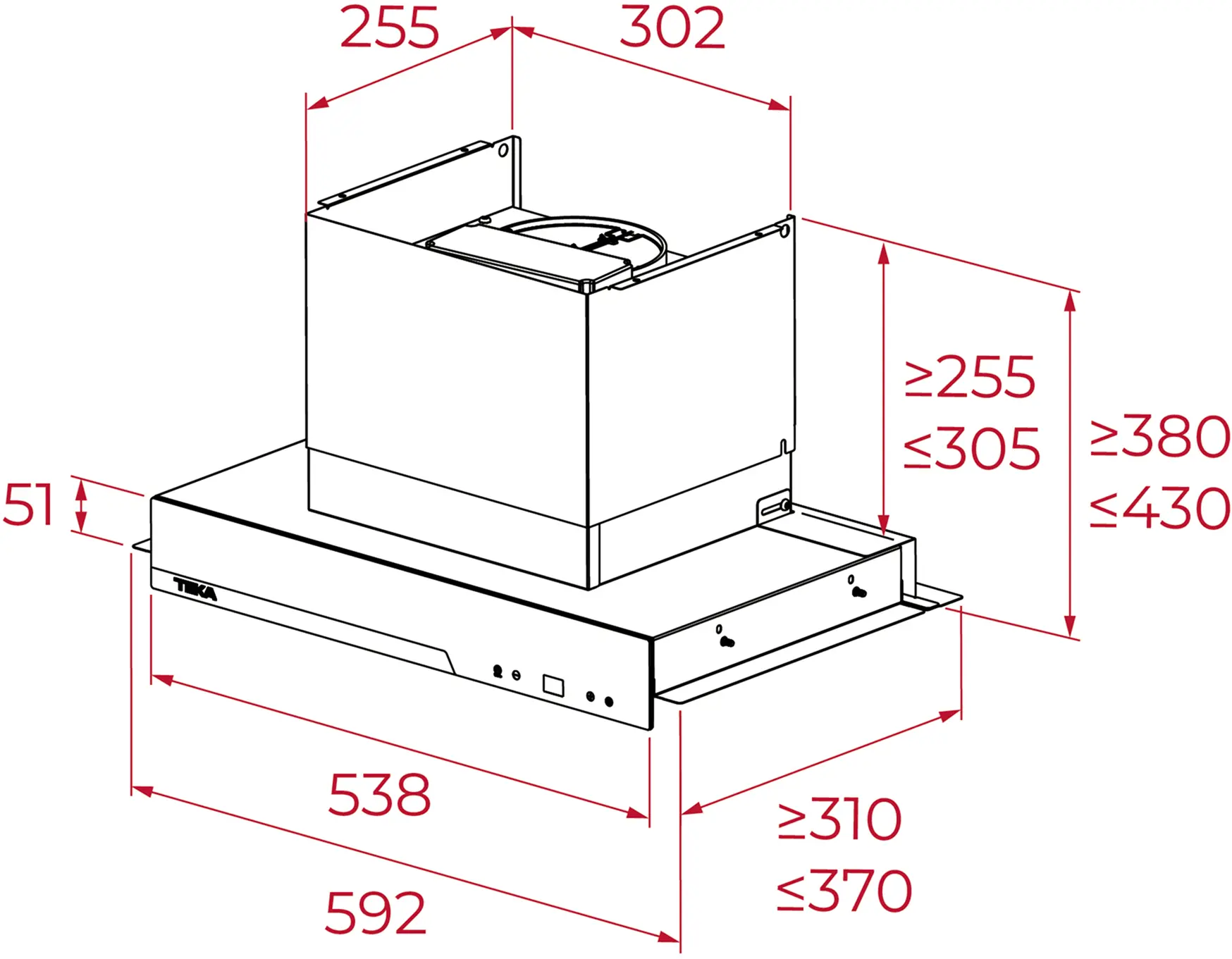 Hota incorporabila Teka Integra GFI 67350 EOS IX (Black/Inox) - 5