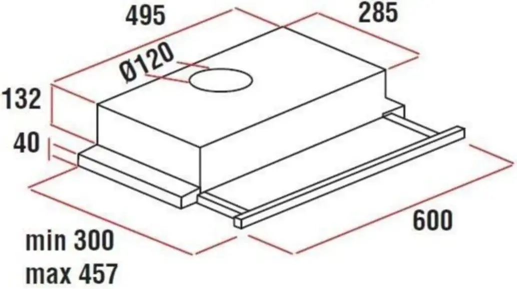 Hota incorporabila Vesta BEMS60245/BL (Black)