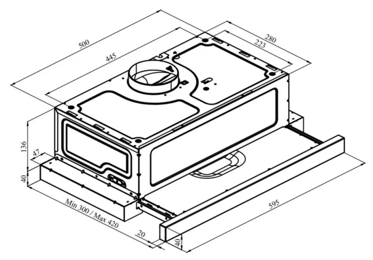 Hota incorporabila Vivax CHO-60PT100T X (Inox)