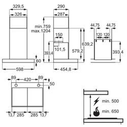 Вытяжка AEG DBE5661HG (Inox) Thumb
