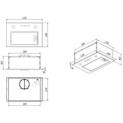 Встраиваемая вытяжка Akpo Micra WK-7 (Black) Thumb