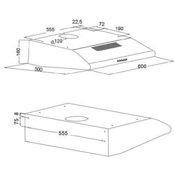 Вытяжка Akpo P3060 WK-7 60 (White) Thumb