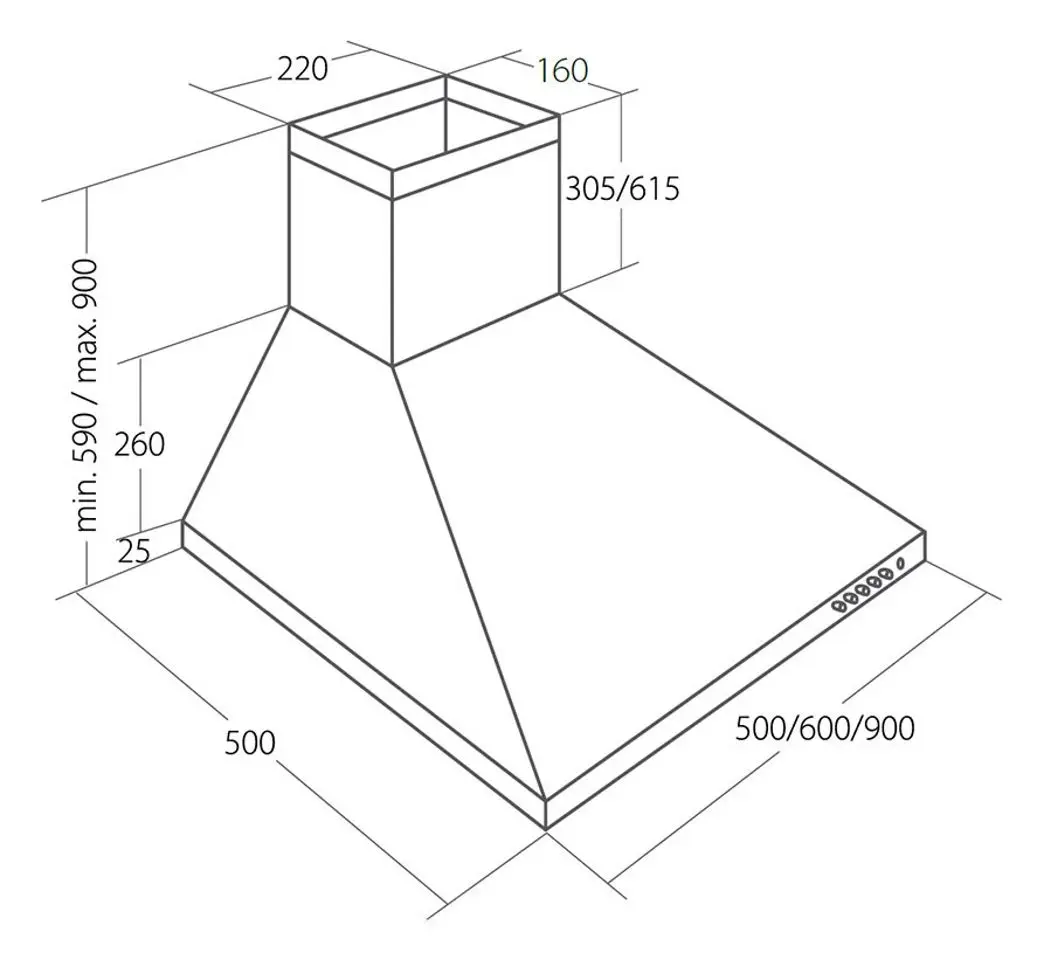 Вытяжка Akpo WK-4 Classic Eco 50 (Inox) - 3
