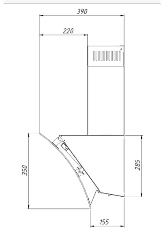Вытяжка Akpo WK-4 Costa 60 (Black)