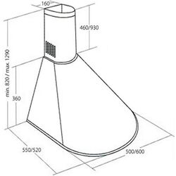 Вытяжка Akpo WK-4 Dandys 60 (Inox) Thumb