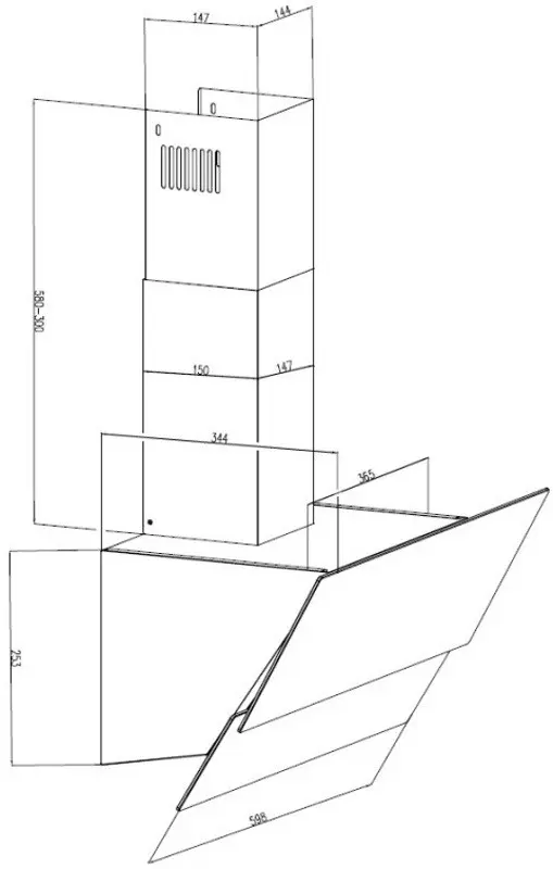 Hota Backer Slope 60M (750) BL GL (Black)