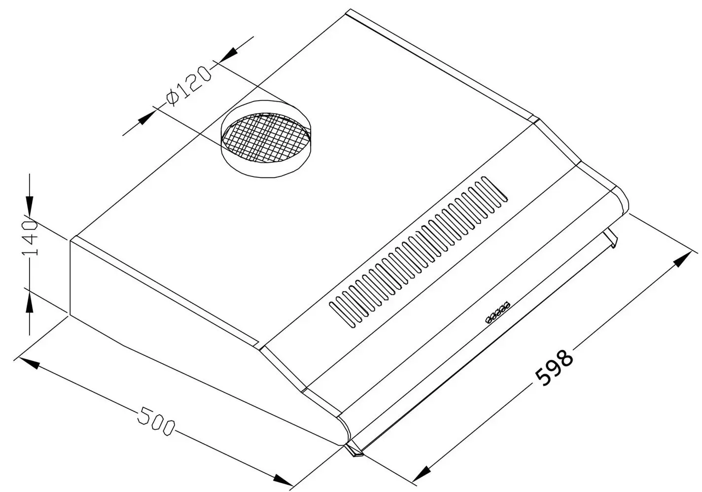 Hota Berdsen BE-10-A 60cm (Black/Silver)