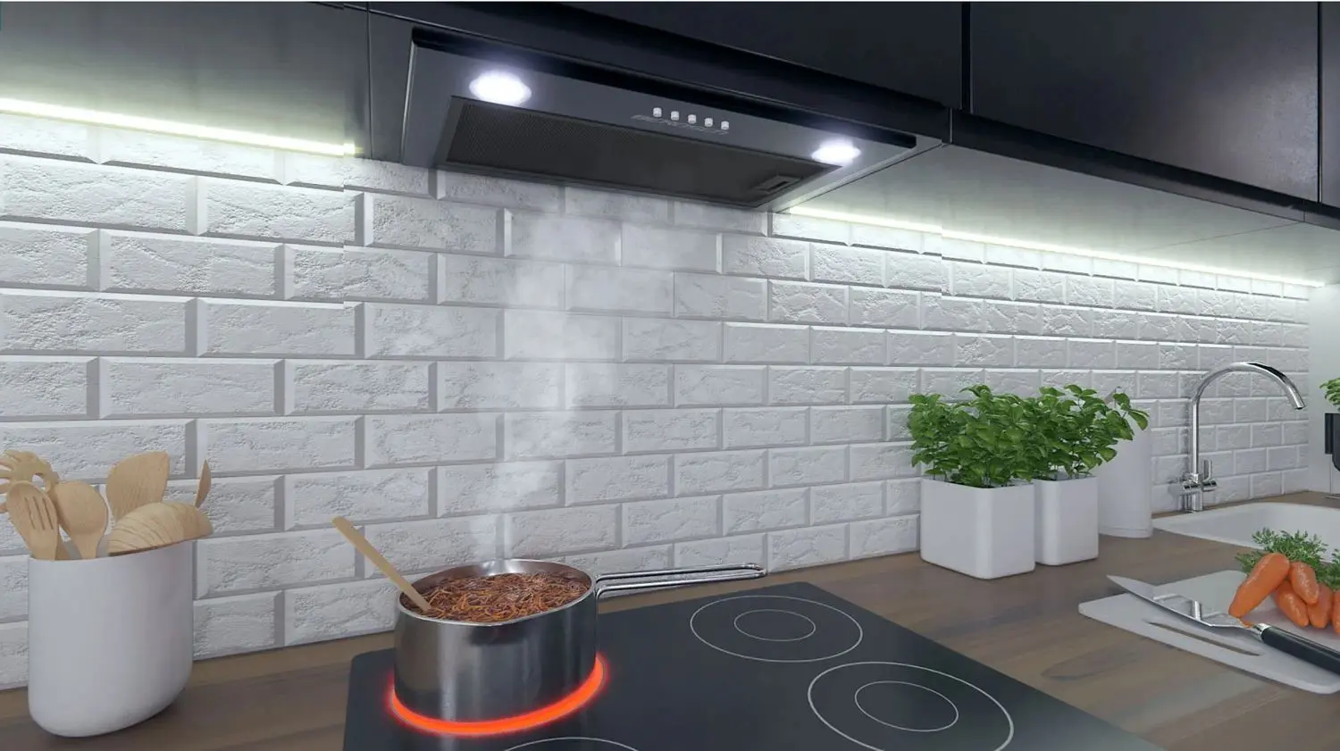 Встраиваемая вытяжка Berdsen BE-50 52cm (Black)