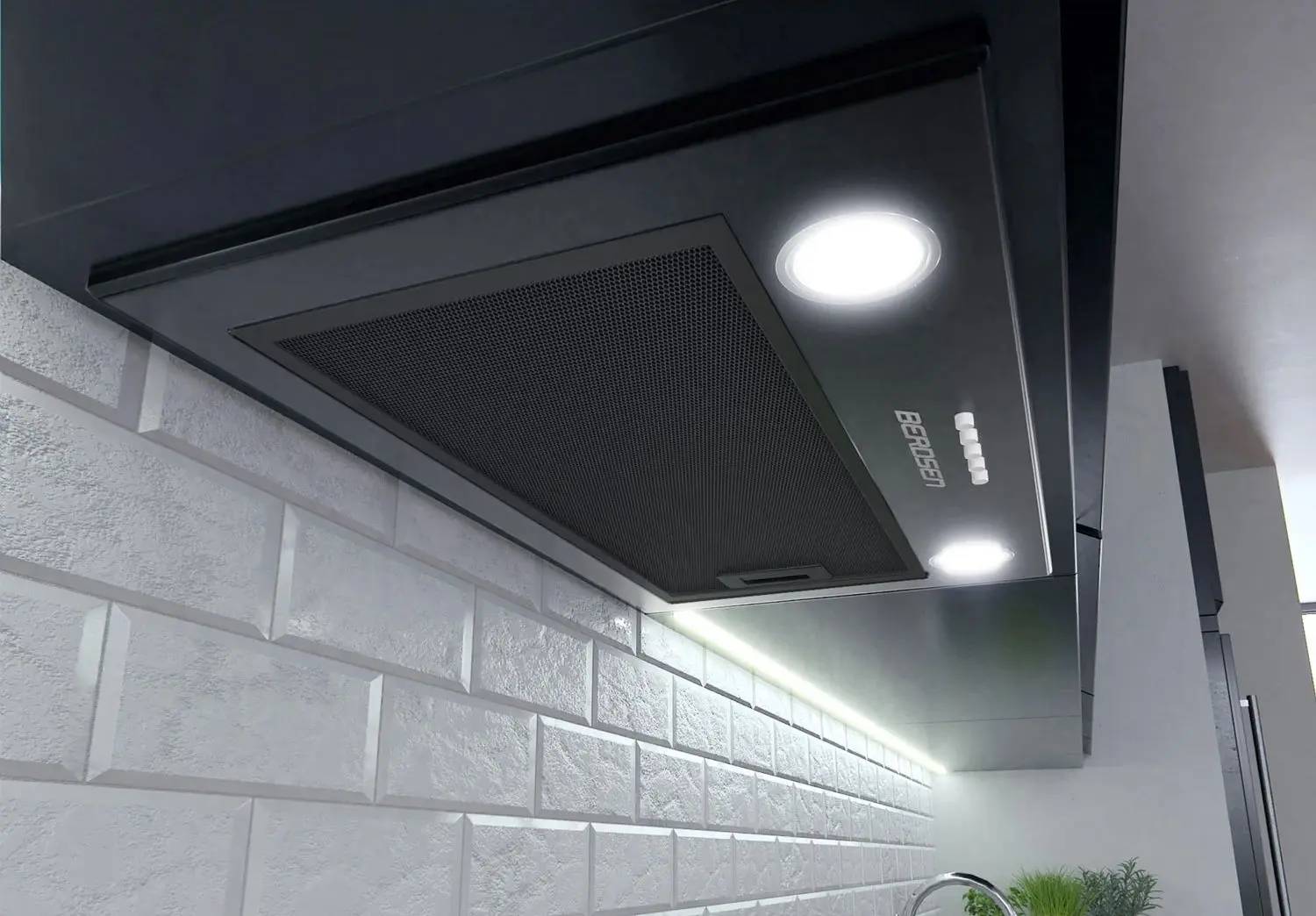 Встраиваемая вытяжка Berdsen BE-50 52cm (Black)