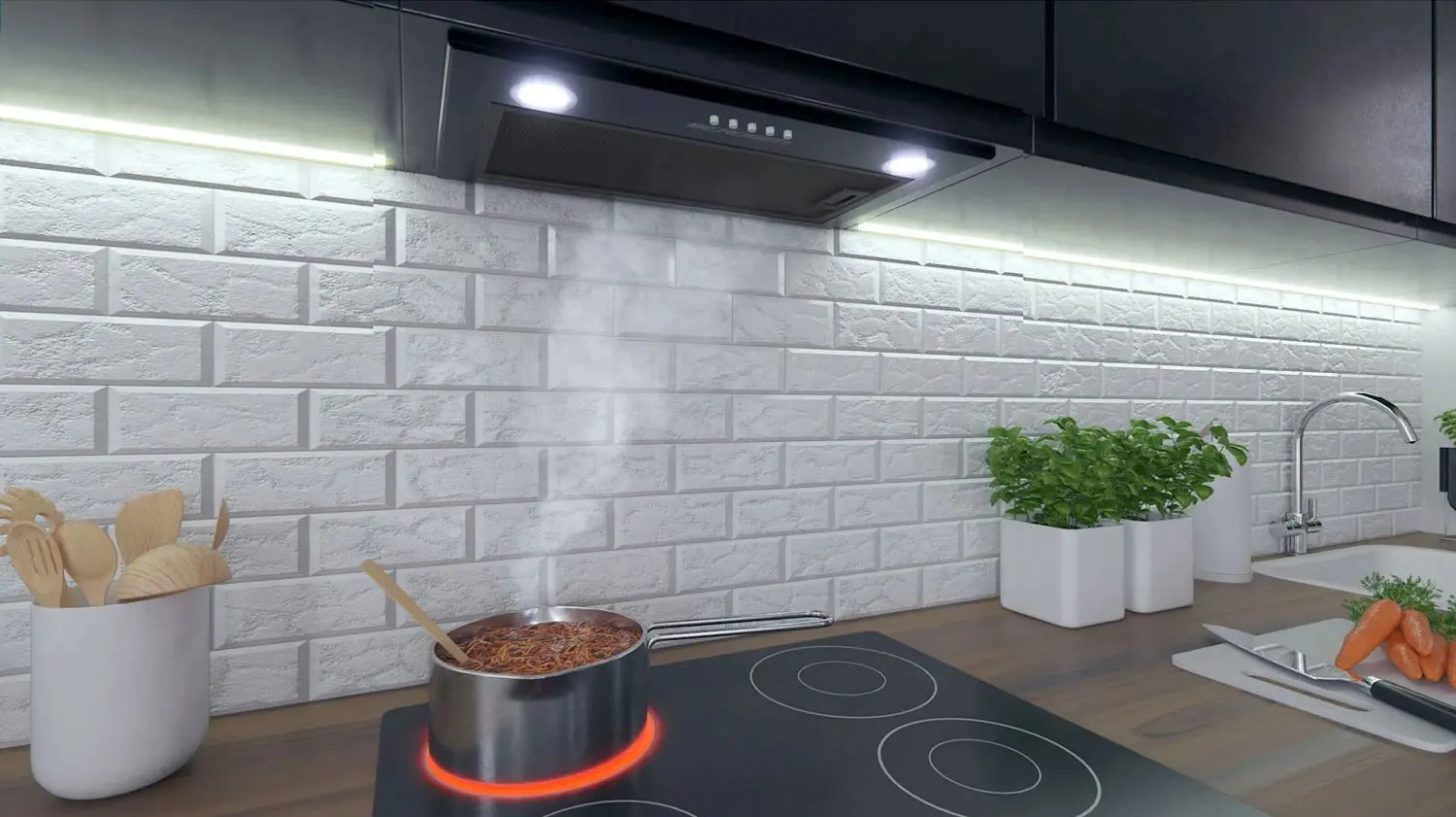 Встраиваемая вытяжка Berdsen BE-50 60cm (Black)