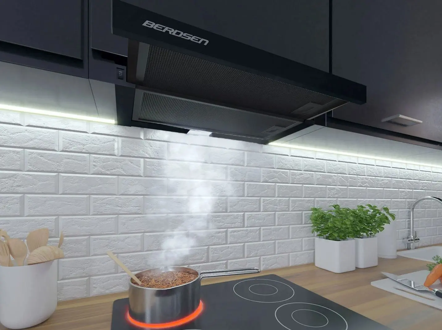 Встраиваемая вытяжка Berdsen BT-238 (Black)