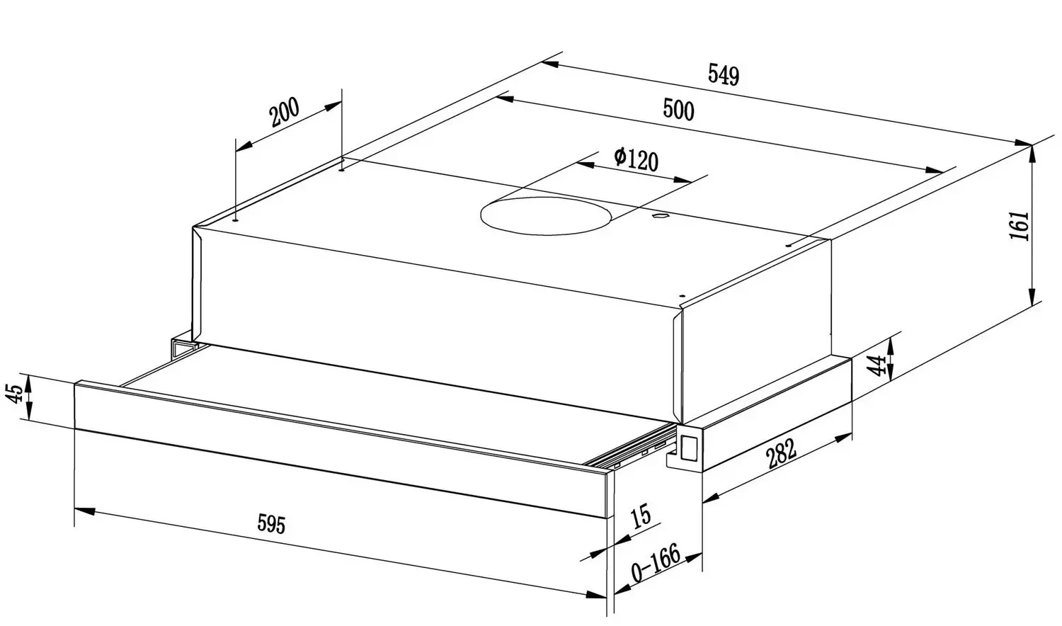Встраиваемая вытяжка Berdsen BT-238 (Black)