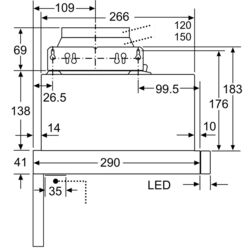 Hota incorporabila Bosch DFM064W54 (Silver) Thumb