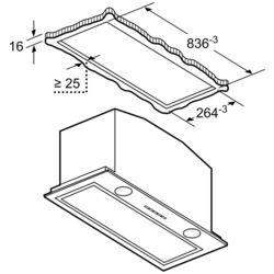Встраиваемая вытяжка Bosch DHL885C (Inox) Thumb