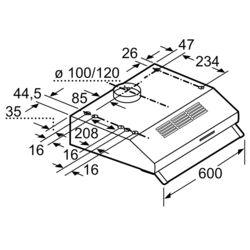 Вытяжка Bosch DUL62FA21 (White) Thumb