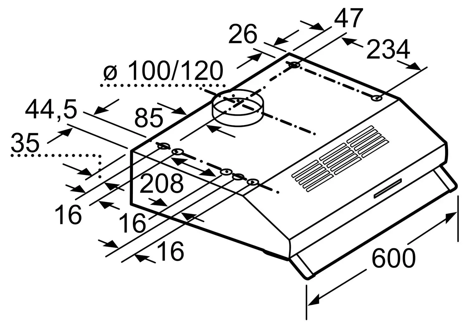 Вытяжка Bosch DUL62FA21 (White)