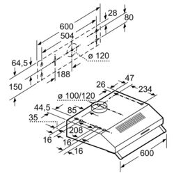 Вытяжка Bosch DUL62FA21 (White) Thumb
